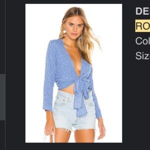 ROLLA’S | Delilah Blouse in French Blue